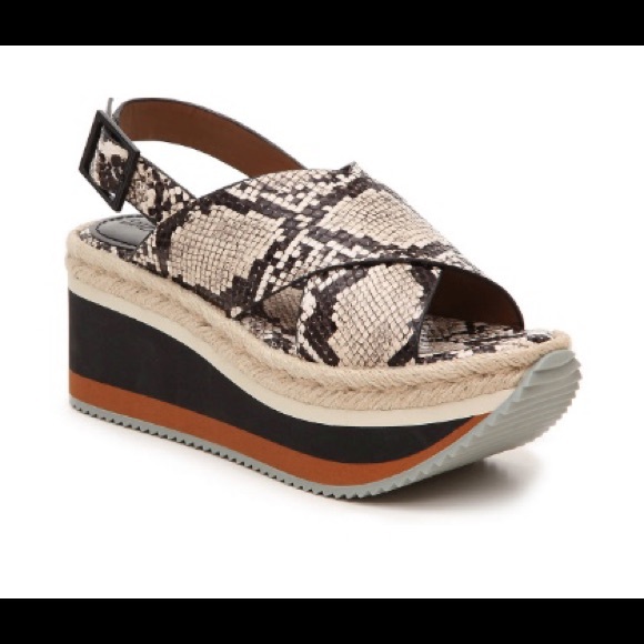 Enzo Angiolini Shoes - NEW ENZO ANGIOLINI WEDGE ESPADRILLE SANDAL SNAKE